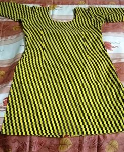 Yellow Stitched Kurta