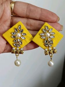 Kundan Pearl Earrings