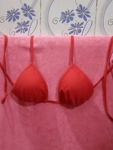 Red Bikini Bra