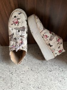 Paris Print Platform Sneakers