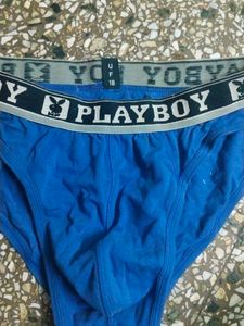 30-32 Size Used Playboy Blue Brief.