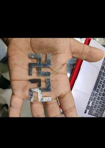 pure Silver Swastik - Set of 2