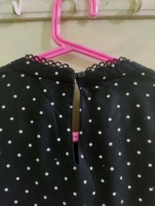 Kraus Polka Dot Black Top