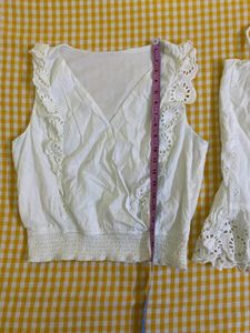 Offwhite Soft Cotton Coord Set Bust 36