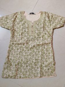 Threadwork Short Kurti
