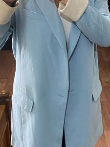 Blue Oversized Blazer