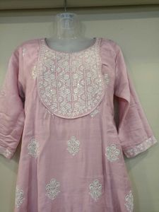 Silver Sequin  Elegant Embroidered Kurta Set