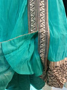 Unused Anarkali Long Silk Gown With Ful