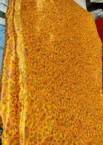 Paisley printed saree