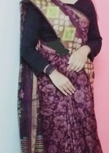 Elegant Floral Saree