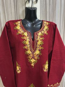 co ord set Kashmiri kurti and pajama woollen