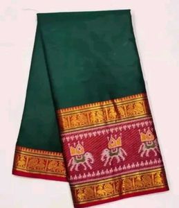 Elegant Green Silk Saree