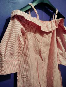 Striped Off-Shoulder Top