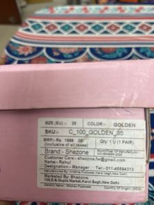 Gold Rhinestone Heels