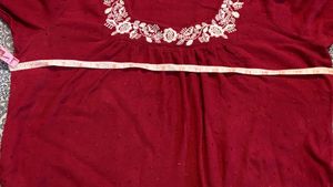 Embroidered Maroon Top (item 21)
