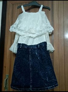 Dubai Dress Single Piece Top Bottom Attached