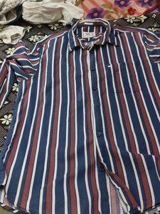 Men's Striped Button-Down Shirt