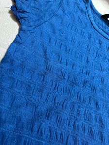 Combo Of Textured Ruffle Tee