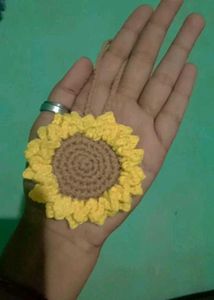 Sunflower Crochet Accessory