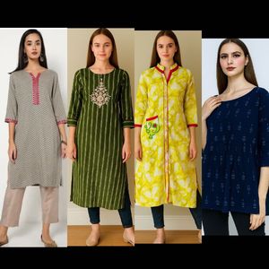 4 Women's Kurtis {OFFER} 🚨🚨JUST ₹250