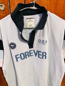 light blue t-shirt