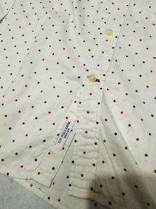 Us Polo White Printed Shirt