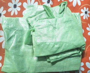 Green Net Saree