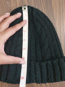 Black Knit Beanie Hat