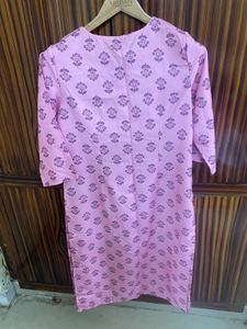 Pink Floral Kurta