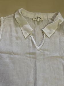 White Sleeveless Top