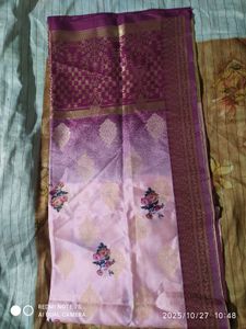 Elegant Pink Floral dupatta