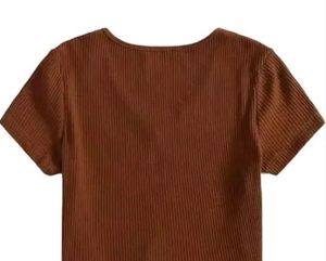 Women's Crop V-neck top