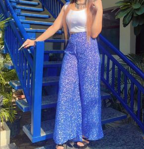 Floral Wide Leg Pants And Tank Top (co-ord Set)