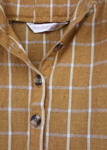 Yellow Plaid Jumpsuit