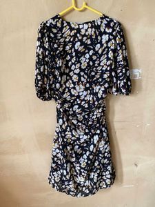 Floral V Neck Dress
