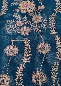 Teal Colour Never Worn Saree