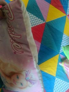 Barbie Cushion With Filling For Kids