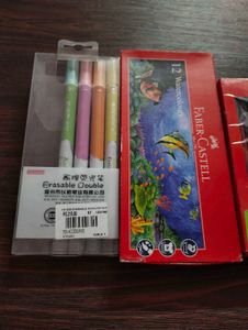 Watercolours, Pen, Erasable Highlighter 💕
