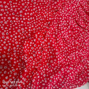 Red Floral Dress
