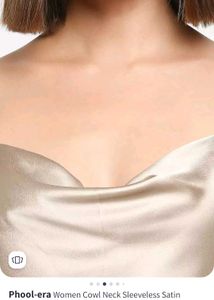 Satin Cowl Neck Slip Dress