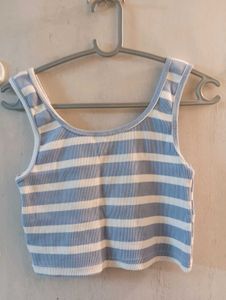 Striped Blue White Tank Top