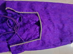Purple Brasso Net Kurti
