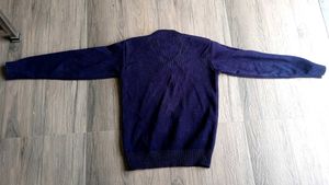 Boys Navy Blue V-Neck Sweater