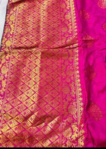 Pink Banarasi Silk Saree