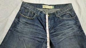 Faded Wide Leg Jeans