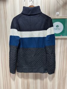 Hangten Multicolor Turtleneck Knitwear Sweater