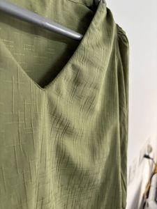 Style Quotient Olive Green Blouson Casual Top