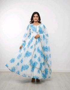 Floral Anarkali Kurta Set