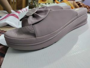 Platform slippers open toe slides