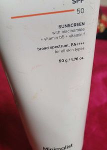 Minimalist Sunscreen SPF 50